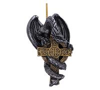 Nemesis Now Claus Festive Hanging Dragon Ornament, Gold, 11cm, Resin