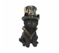 Nemesis Now Cogsmiths Cat Steampunk Black Cute Witch Pagan Gothic Gift 18.5cm