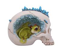 Nemesis Now Crystal Cave Blue Skull Head Figurine 16.5cm