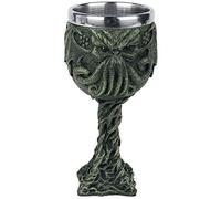 Nemesis Now Cthulhu's Thirst Goblet 21cm Green, Resin w/Stainless Steel Insert, 1 Count (Pack of 1)