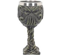 Nemesis Now Cthulhus Thirst Goblet 21cm Green, Resin wStainless Steel Insert,