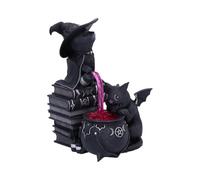 Nemesis Now Cult Cuties Curious Cauldron 18.5cm - Hand Painted Resin Figurine for Gothic Occult, Fantasy Decor Collectors, Halloween Decor Indoor, Birthday Gifts for Mom