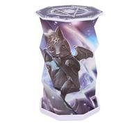 Nemesis Now Cult Cuties Malpuss Foldable Lamp - 21cm Travel Lamp with USB-C Rechargeable Touch-Activated LED, Origami-Style, for Collectors and Gothic Decor