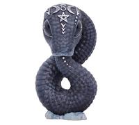Nemesis Now Cult Cuties Ouroboros Snake 9.6cm, Resin, Black, Ouroboros Occult Snake Figurine, Scarily Adorable Snake Figurine, Snake Gift, Cast in the Finest Resin, Lovingly Hand-Painted