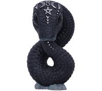 Nemesis Now Cult Cuties Ouroboros Snake, Black, 9.6cm