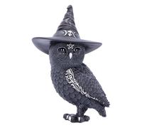 Nemesis Now Cult Cuties Owlocen Figurine 13.5cm, Resin, Black, Small Owlocen Owl