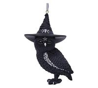 Nemesis Now Cult Cuties Owlocen Resin 12cm Black Scarily Adorable Witch Cat, Bewitching Cast in Finest Resin, Hand-Painted