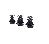 Nemesis Now Cult Cuties Figures Three Wise Baphoboo 13 Cm Black Kids