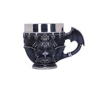 Nemesis Now Cup Pinkys Up Cult Cuties Malpuss Black Hand-Painted Drinking Gift