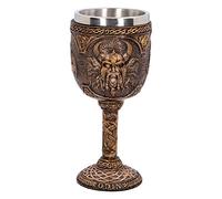 Nemesis Now D4717P9 Odin Goblet 17cm, Resin w. Stainless Steel, Bronze