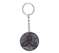 Nemesis Now Dark Gothic Celtic Triquetra Keyrings, Silver, 4.5cm