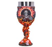 Nemesis Now Dark Souls Soul of Cinder Goblet 19.6cm - Officially Licensed Dark Souls Collectible Chalice, Fiery Flame Design & Stainless Steel Insert