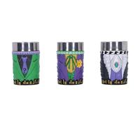Nemesis Now DC Batman Supervillain Collectible Mini Cup Set 8.5cm, Resin, Official DC Merchandise, Set of 3 DC Shot Glass Cups, Cast in The Finest Resin, Expertly Hand-Painted