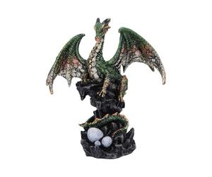 Nemesis Now Den Defender Dragon Figurine, Hand-Painted Fantasy Decor - Green
