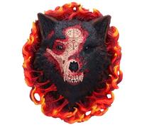 Nemesis Now Diablo® IV Mephisto Wall Plaque | Officially Licensed Diablo IV Merchandise, Mephisto Wolf-Form Wall Sculpture, Hand-Painted Resin, Wall Mounting Hardware