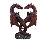 Nemesis Now Dragon Heart Anne Stokes Valentine's Edition Candle Holder 23cm Red, Resin, One Size