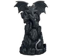 Nemesis Now Dragon Tower Incense Burner 24.5cm Black, Resin