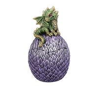 Nemesis Now Dragonling Perch Box (Green) 14cm, Polyresin