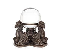 Nemesis Now Dragons Prophecy Crystal Ball Holder 18.5cm Bronze, Resin