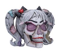 Nemesis Now Drop Dead Gorgeous Skull Ornament, Resin, White, 15.5