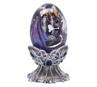 Nemesis Now Elemental Dragonlings - Air Purple Dragon Glass Egg Tankard, Resin, Purple, Cast in the Finest Resin, Expertly Hand-Painted