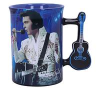 Nemesis Now Elvis The King of Rock and Roll Blue Mug, 16oz