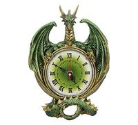 Nemesis Now Emerald Chronology Green Dragon Wall Clock Plaque, 26.7cm