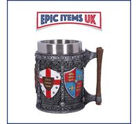Nemesis Now English Shield and Sigil Patriotic Tankard 13.5cm - IN STOCK