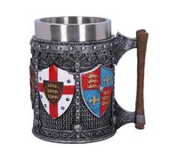 Nemesis Now B2405G6 English Tankard Mug 17.5cm Silver