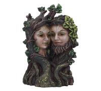 Nemesis Now Entwined Two Faces Ornament, Resin, Multicolour, 18.8cm