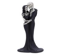 Nemesis Now Eternal Embrace 24cm, Resin, Gothic Wedding Giftware, Skeleton Hug Figurine, Cast in the Finest Resin, Hand-Painted, Black and White