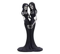 Nemesis Now Eternal Sisters 24cm, Resin, Gothic Wedding Giftware, Skeleton Sisters Figurine, Cast in the Finest Resin, Hand-Painted,Black and White