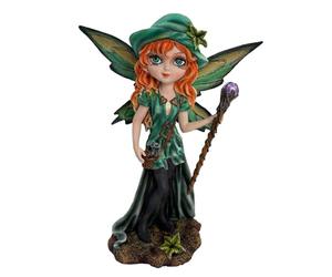 Nemesis Now Fairy Figurine, Hand-Painted Decorative Statue, Decor for Garden Shelf and Home - Forest FAE