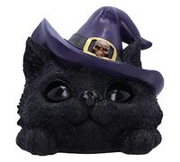 Nemesis Now Familiar Grin Figurine 13.8cm, Resin, Black Cat Head Ornament