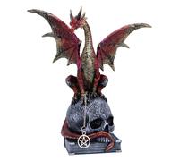 Fantasy & Mythology Fate of the World Dragon on Skull Figurine 23cm | Figurines - Resin