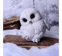 Nemesis Now Feathers Cute Rotund Snowly Owl Figurine, White, 12.5cm (U5473T1)