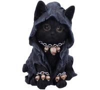 Nemesis Now Feline Cloaked Grim Reaper Cat Figurine, Polyresin, Black