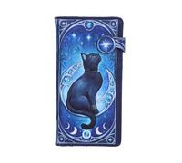 Nemesis Now Feline Constellation Embossed Purse - Emo Wallet for Cat Lovers and Astrology Fans, Durable Faux Leather, 18.5 cm