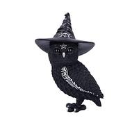 Nemesis Now Cult Cuties Owlocen 30cm, Resin, Black, Large Owlocen Owl Figurine, Scarily Adorable Bewitching Owl Figurine, Witch Owl Figurine, Cast in the Finest Resin, Expertly Hand-Painted