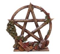 Nemesis Now Figurine – Season of The Pentagram – Resin, Gold/Red (Winter), 16.5 cm