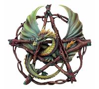 Nemesis Now Forest Pentagram Dragon Wall Plaque 32.5cm Green