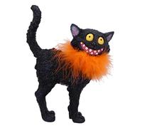 Nemesis Now Furdinand 23cm, Resin, Black, Cat Figure, Black Cat Ornament, Collectable Cat Giftware, Cast in the Finest Resin, Expertly Hand-Painted, D6750A24