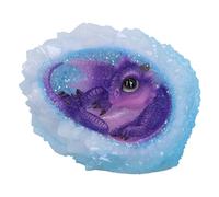 Nemesis Now Geode Nest (Purple) Dragonling Figurine 12.5cm, Resin, Purple/Blue, Purple Dragonling in Crystal Geode, Collectable Dragonling Ornament, Cast in the Finest Resin, Expertly Hand-Painted