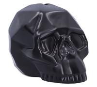 Nemesis Now Geometric Money Box 11.6cm, Ceramic, Black Geometric Skull Ornament, Geometric Money Box