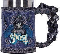 Nemesis Now Tankard - Papa Emeritus Evolution Ghost Beer Mug, 15.5cm Resin, Official, Hand-painted