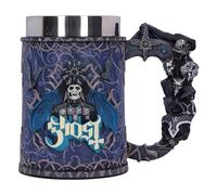 Nemesis Now Ghost Papa Emeritus Evolution Tankard 15.5cm, Resin, Official Ghost Merchandise, Ghost Tankard, Ghost Band Beer Mug, Cast in The Finest Resin, Expertly Hand-Painted
