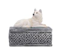 Nemesis Now Ghost Wolf Trinket Box with Celtic Knotwork 10cm