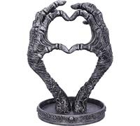 Nemesis Now Gothic Mummified Love Heart Hands Jewellery Dish Holder, Silver, 22c