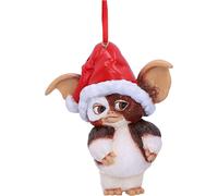 Nemesis Now Gremlins Gizmo in Santa Hat Hanging Festive Decorative Ornament, Red