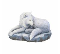 Nemesis Now Guardian Of The North Beautiful White Snow Wolf 19.5cm Lisa Parker